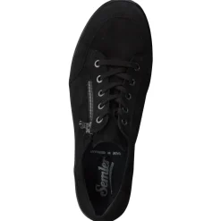 Semler – Komfort-Sneaker aus Veloursleder schwarz