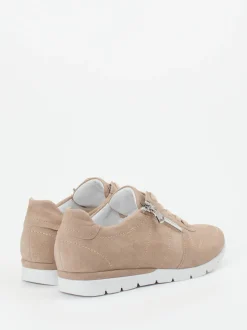 Semler – Komfort-Sneaker aus Veloursleder beige