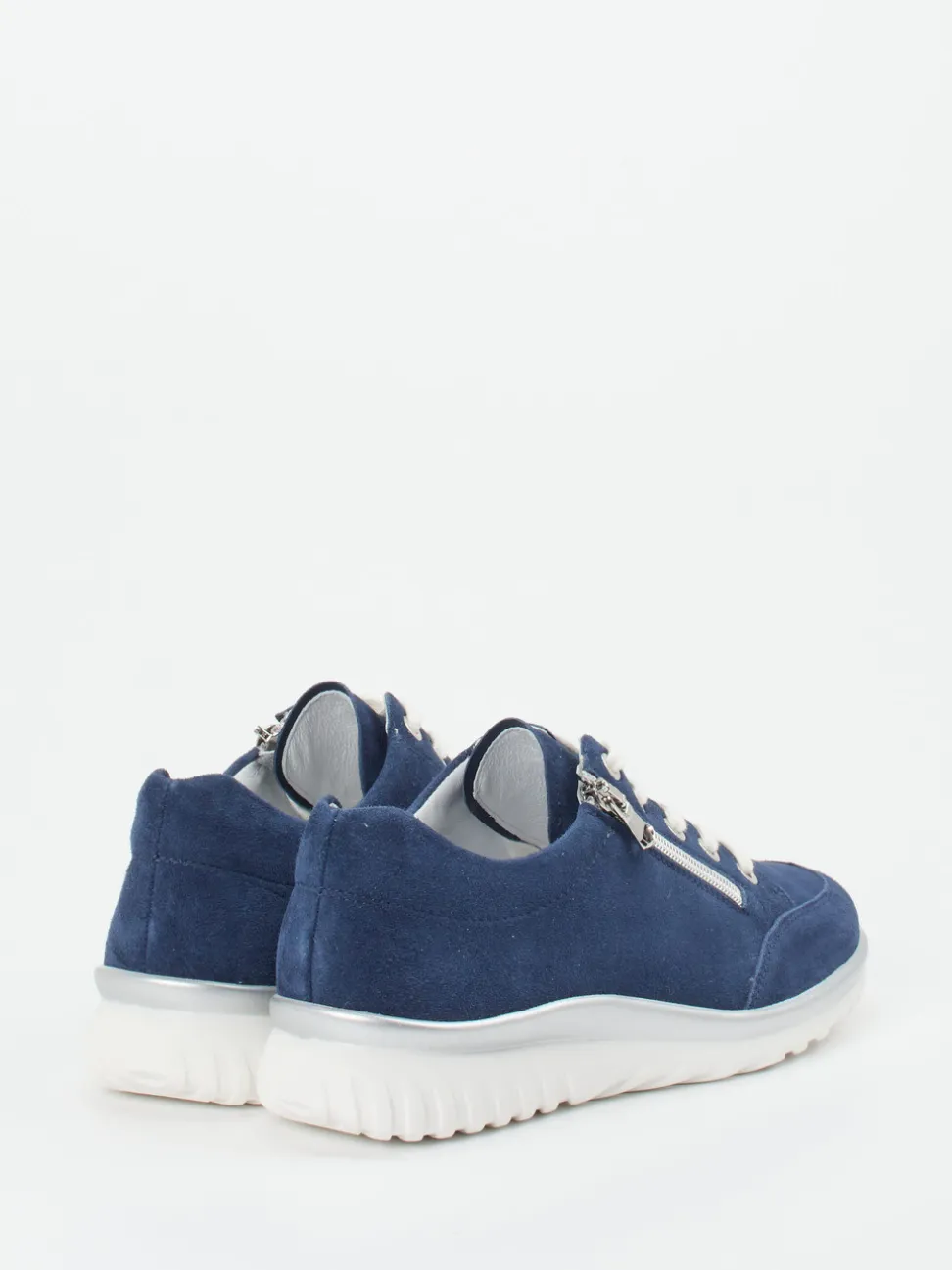 Semler – Komfort-Sneaker aus Veloursleder marineblau