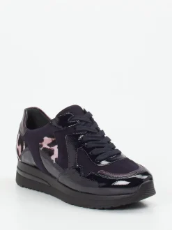 Semler – Komfort-Sneaker aus Veloursleder in Violett