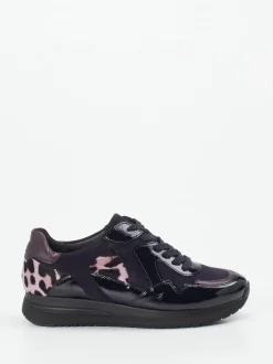 Semler – Komfort-Sneaker aus Veloursleder in Violett