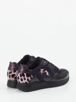 Semler – Komfort-Sneaker aus Veloursleder in Violett