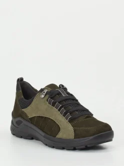 Semler – Komfort-Sneaker aus Veloursleder olivgrün