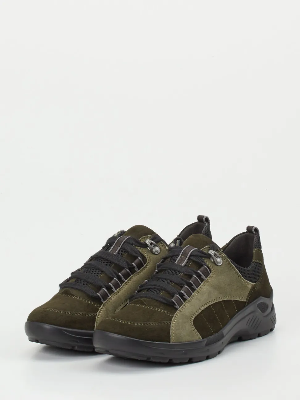 Semler – Komfort-Sneaker aus Veloursleder olivgrün
