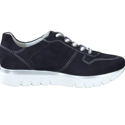 Semler – Komfort-Sneaker aus Veloursleder Dunkelblau