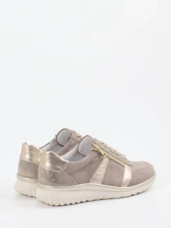 Semler – Komfort-Sneaker aus Veloursleder Taupe