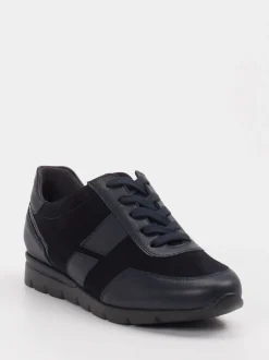Semler – Komfort-Sneaker aus Leder in Dunkelblau