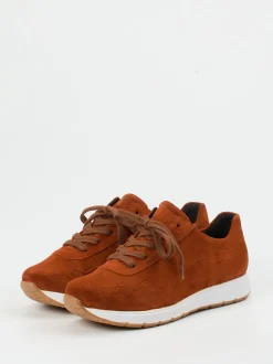 Semler – Komfort-Sneaker aus Veloursleder rostbraun