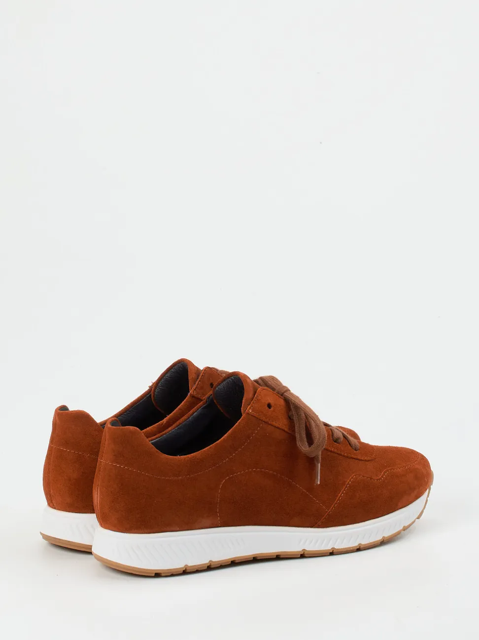 Semler – Komfort-Sneaker aus Veloursleder rostbraun