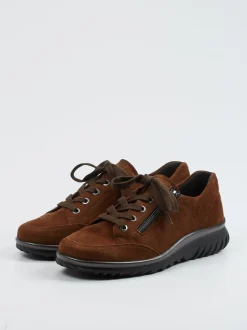 Semler – Komfort-Sneaker aus Veloursleder braun