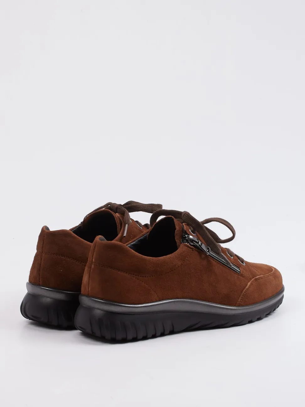 Semler – Komfort-Sneaker aus Veloursleder braun