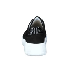 Semler – Komfort-Sneaker aus Veloursleder Schwarz