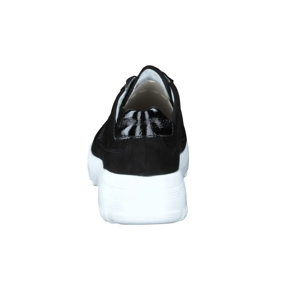 Semler – Komfort-Sneaker aus Veloursleder Schwarz