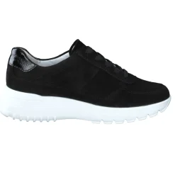 Semler – Komfort-Sneaker aus Veloursleder Schwarz