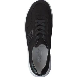 Semler – Komfort-Sneaker aus Veloursleder Schwarz
