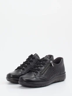 Semler – Komfort-Sneaker aus Kalbleder schwarz