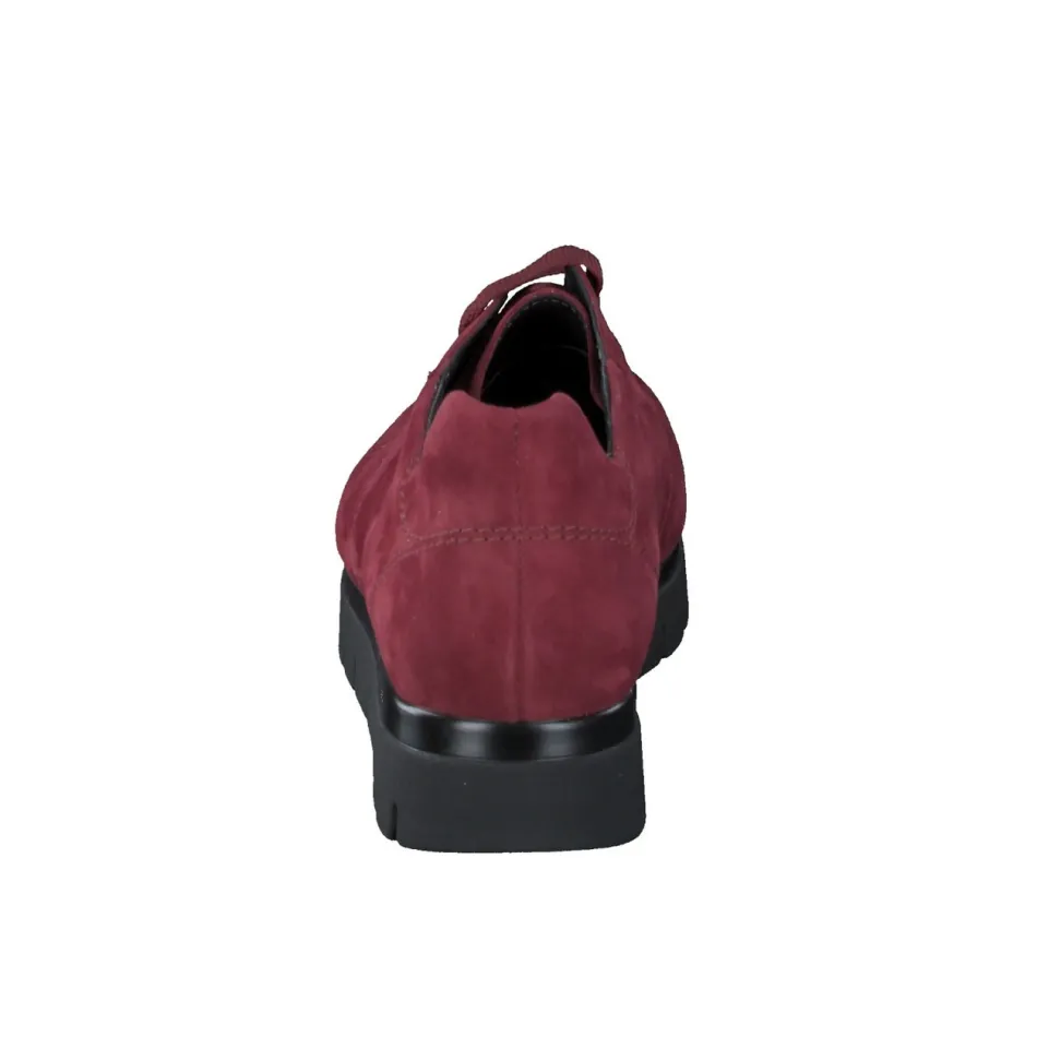 Semler – Komfort-Sneaker aus Veloursleder bordeaux