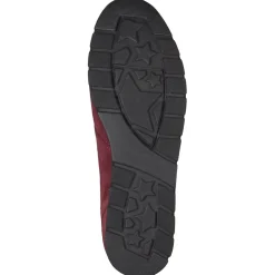 Semler – Komfort-Sneaker aus Veloursleder bordeaux