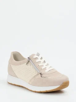 Semler – Komfort-Sneaker aus Veloursleder beige