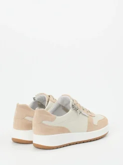 Semler – Komfort-Sneaker aus Velourleder und Leder beige