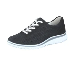 Semler – Komfort-Sneaker aus Mesh-Textil Schwarz