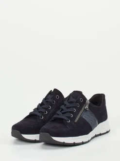 Semler – Komfort-Sneaker aus Veloursleder dunkelblau