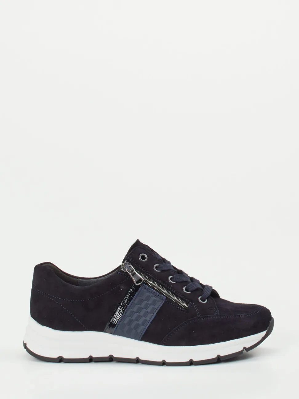 Semler – Komfort-Sneaker aus Veloursleder dunkelblau