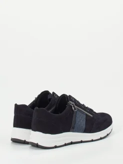 Semler – Komfort-Sneaker aus Veloursleder dunkelblau