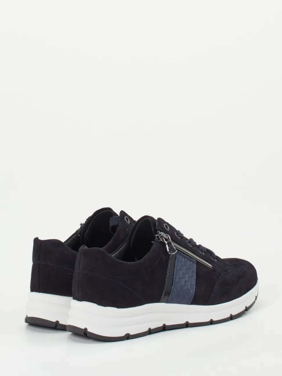 Semler – Komfort-Sneaker aus Veloursleder dunkelblau