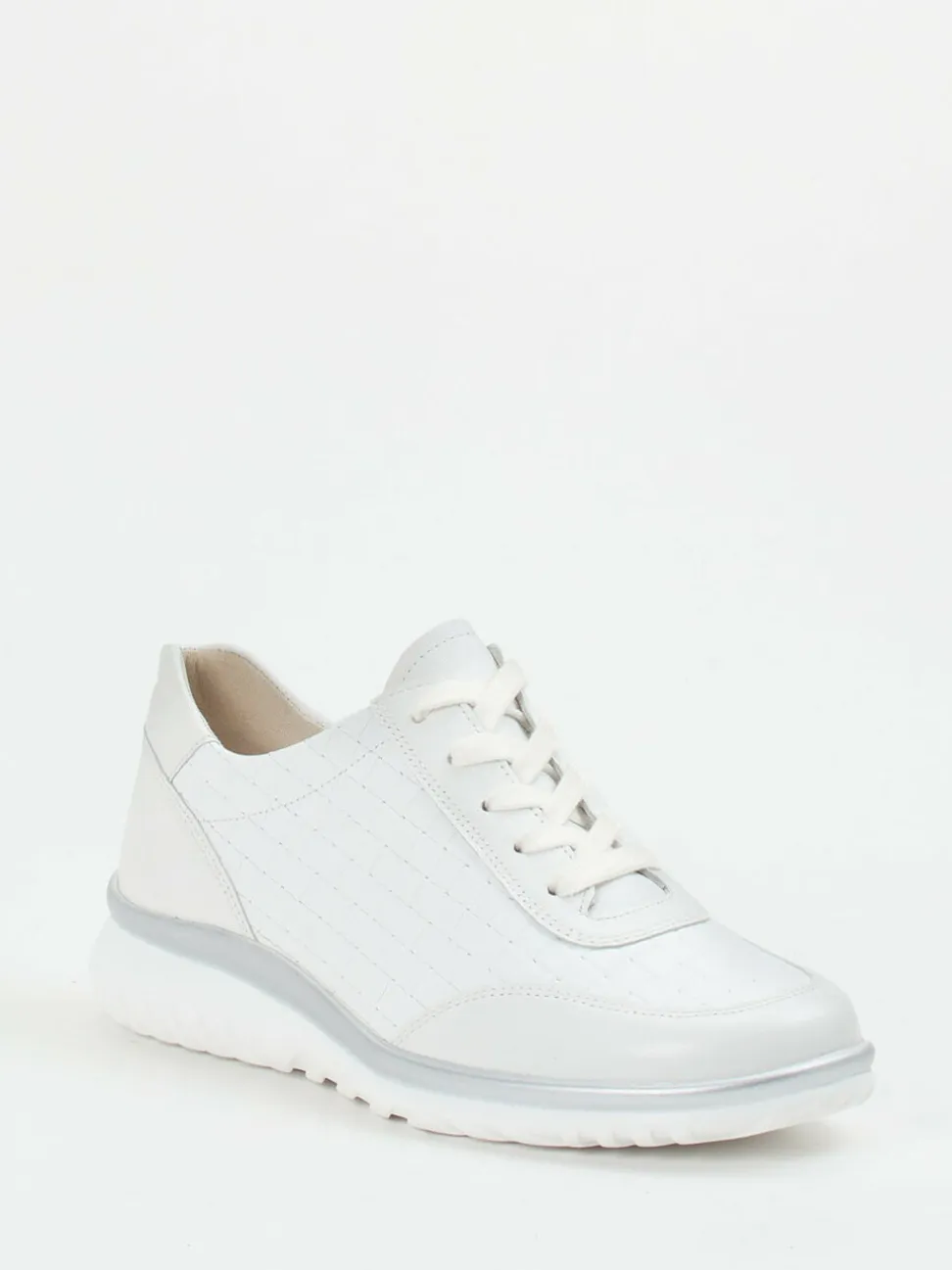 Semler – Komfort-Sneaker aus Kalbleder Weiß