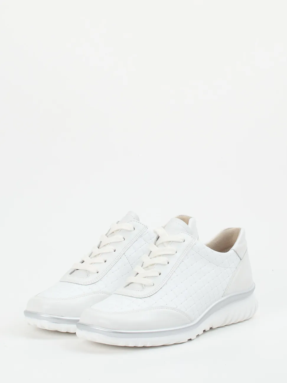 Semler – Komfort-Sneaker aus Kalbleder Weiß