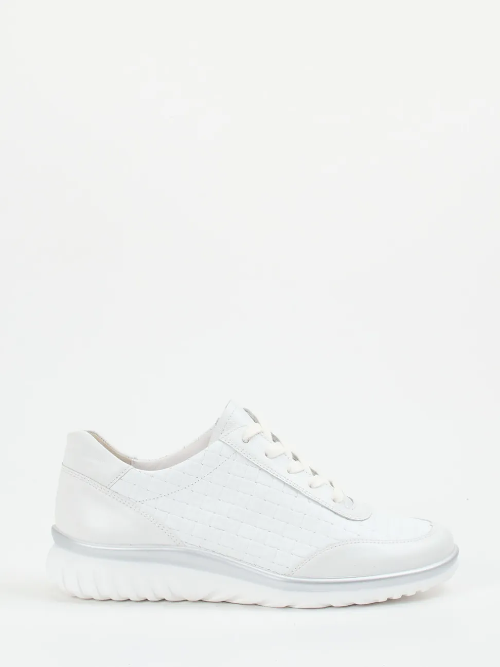 Semler – Komfort-Sneaker aus Kalbleder Weiß