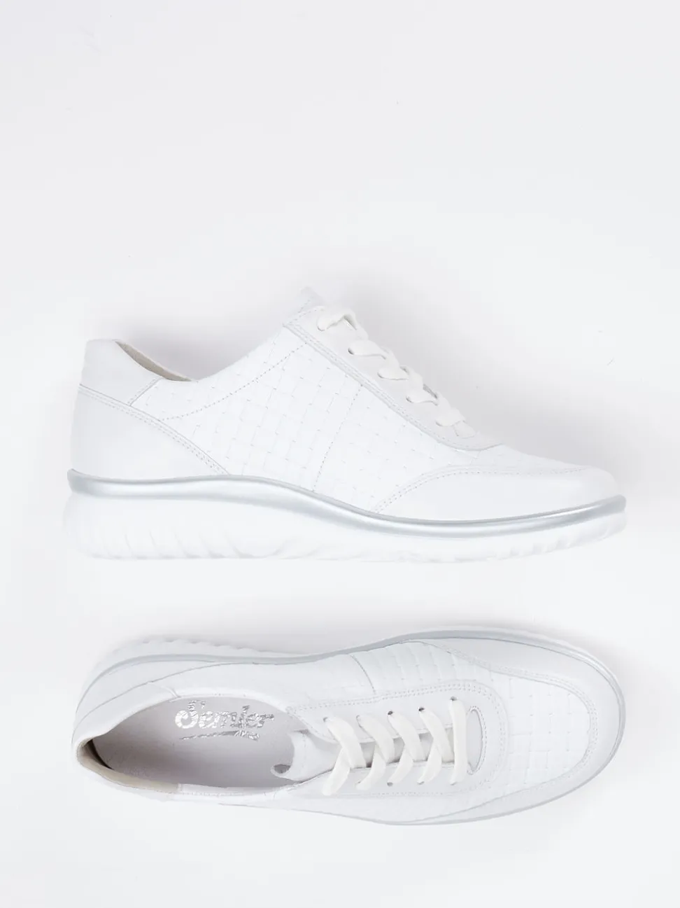 Semler – Komfort-Sneaker aus Kalbleder Weiß