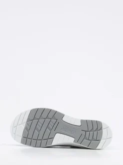 Semler – Komfort-Sneaker aus Mesh und Veloursleder Hellgrau