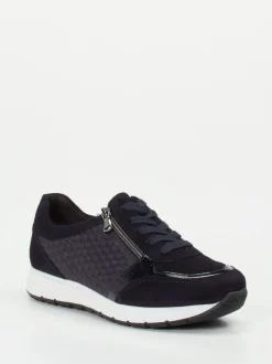 Semler – Komfort-Sneaker aus Veloursleder Dunkelblau