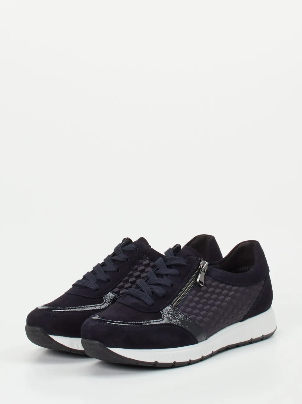 Semler – Komfort-Sneaker aus Veloursleder Dunkelblau