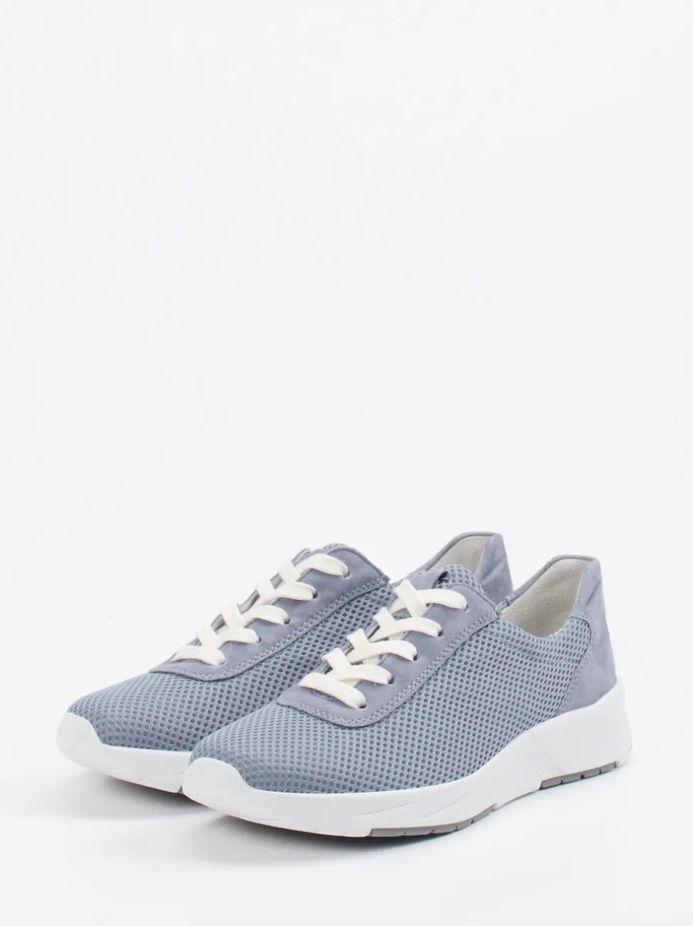 Semler – Komfort-Sneaker aus Textil in Pastellblau
