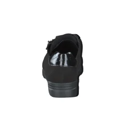 Semler – Komfort-Sneaker aus Veloursleder schwarz