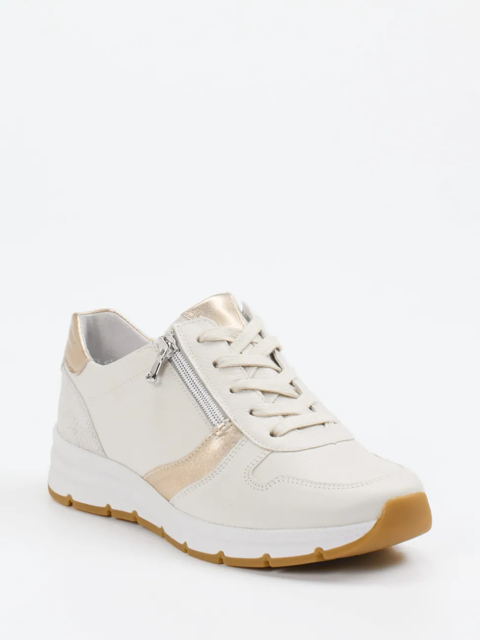 Semler – Komfort-Sneaker aus Kalbleder beige