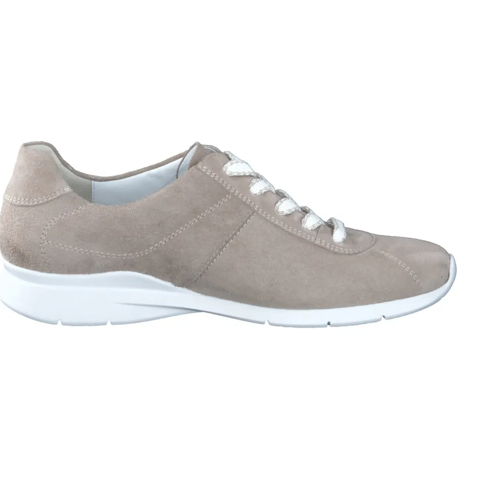 Semler – Komfort-Sneaker aus Veloursleder Beige