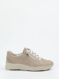 Semler – Komfort-Sneaker aus Veloursleder Beige