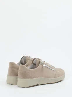 Semler – Komfort-Sneaker aus Veloursleder Beige