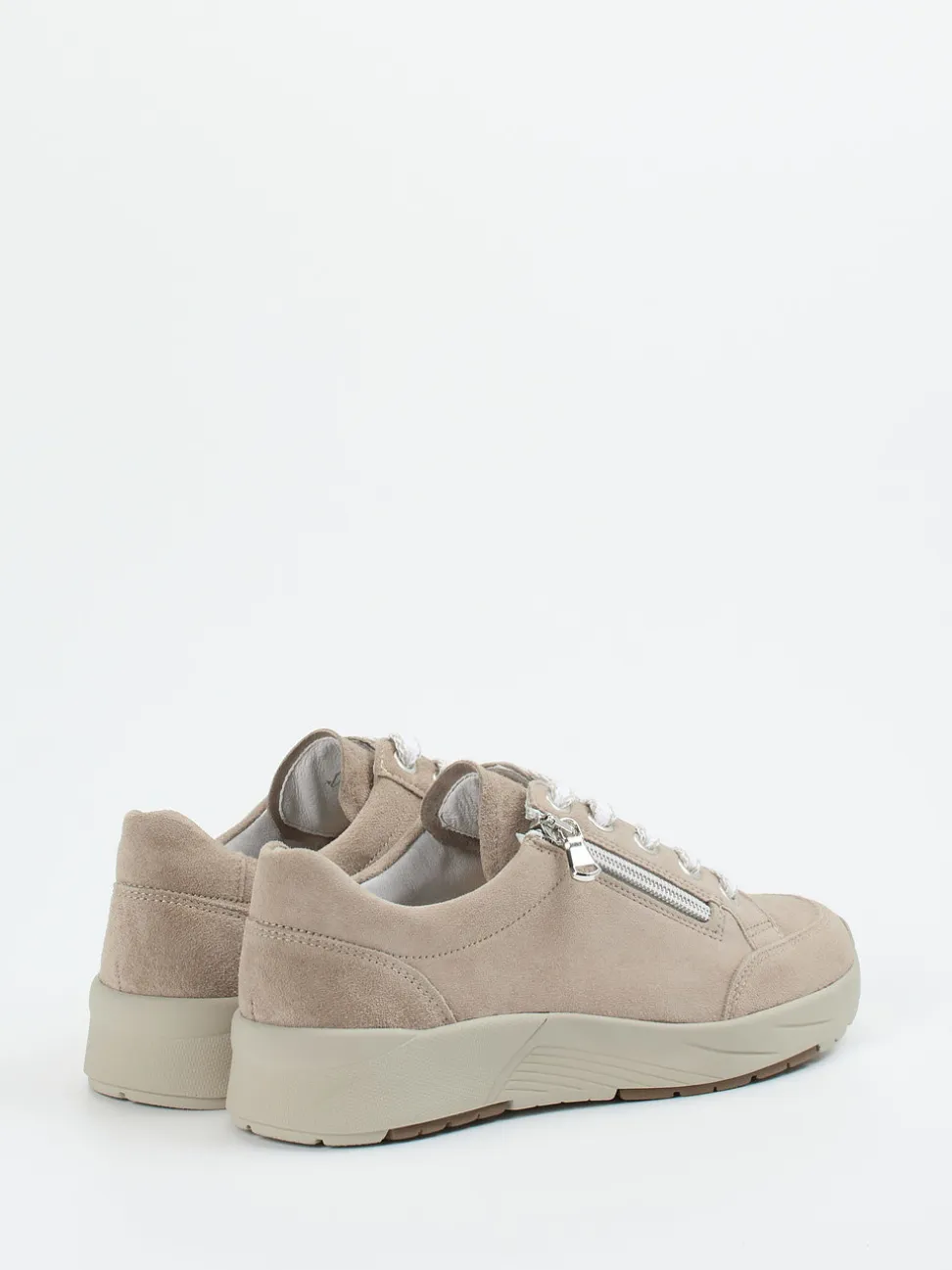 Semler – Komfort-Sneaker aus Veloursleder Beige
