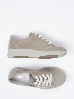 Semler – Komfort-Sneaker aus Veloursleder Beige