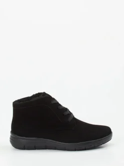 Semler – Komfort-Stiefelette aus Veloursleder schwarz