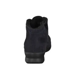 Semler – Komfort-Stiefeletten aus Veloursleder blau