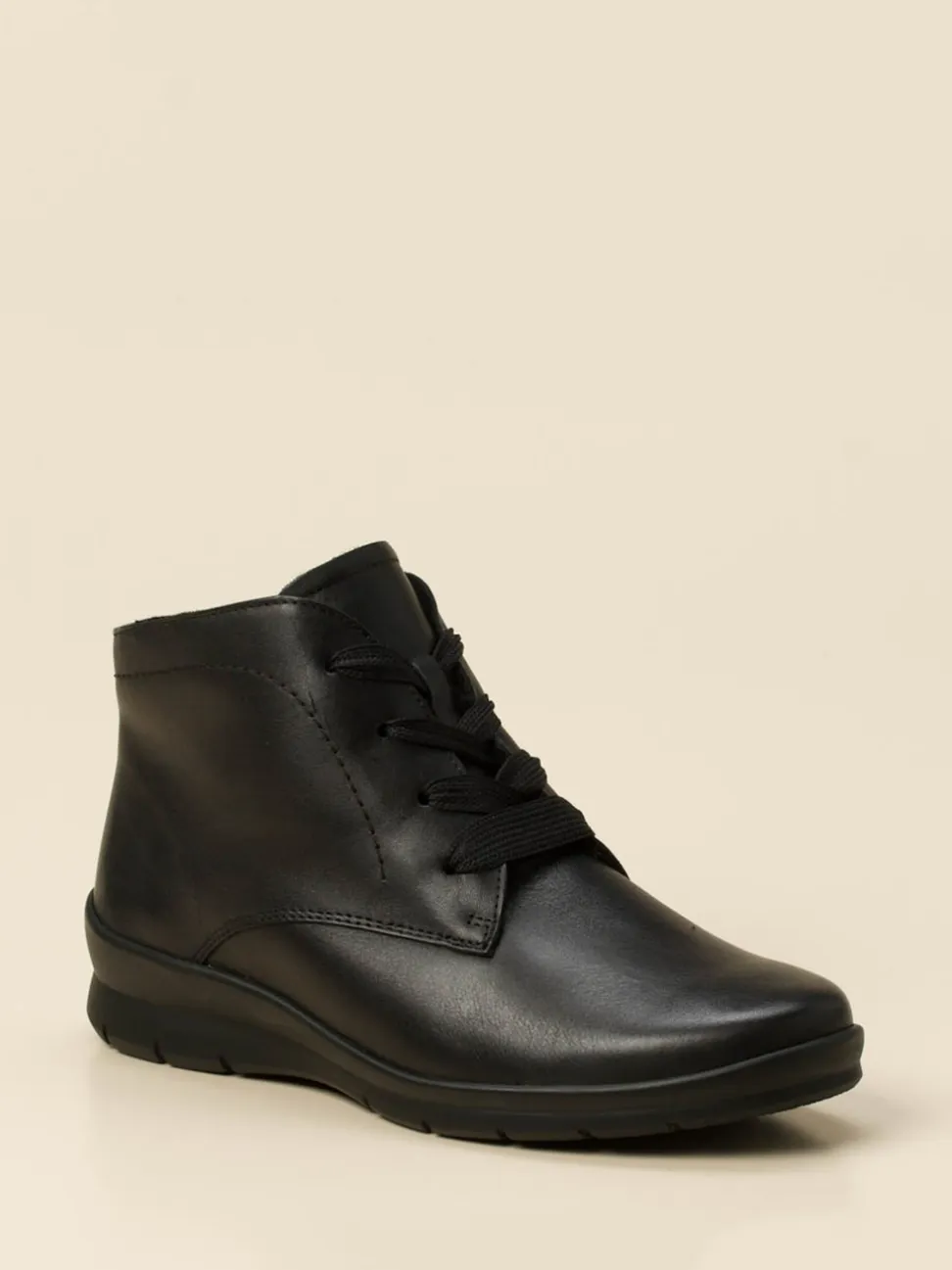 Semler – Komfort-Stiefelette aus Kalbleder Schwarz
