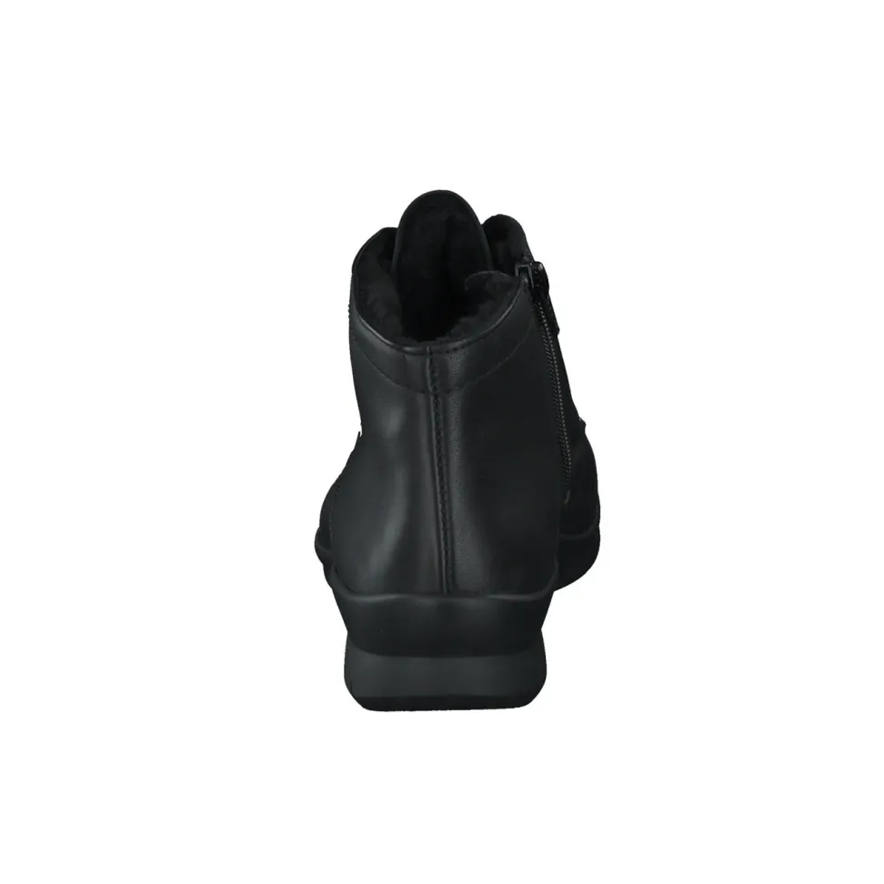 Semler – Komfort-Stiefelette aus Kalbleder Schwarz