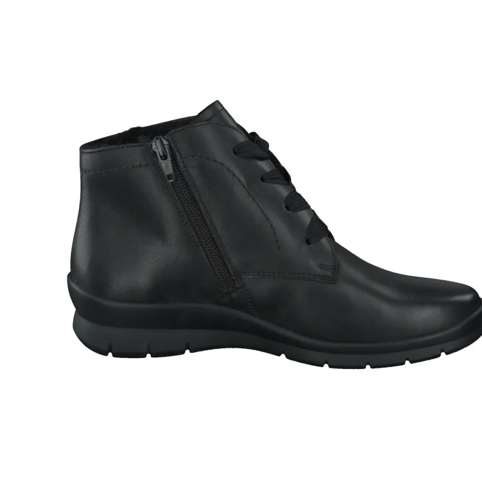 Semler – Komfort-Stiefelette aus Kalbleder Schwarz