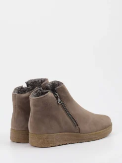 Semler – Komfort-Stiefelette aus Veloursleder taupe
